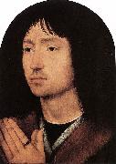 Hans Memling Portrait of a Young Man at Prayer oil on canvas